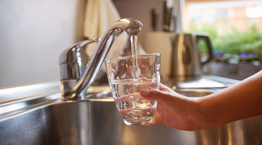 Drinking Water from a tap
