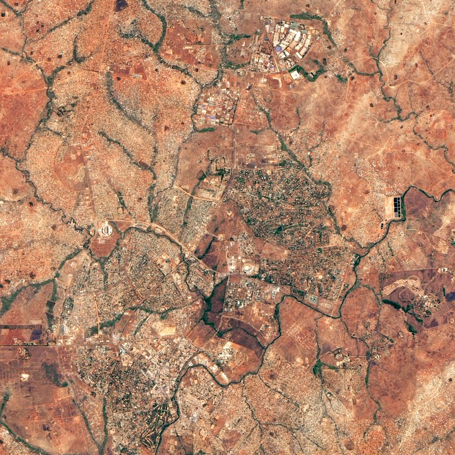 Aerial photo of Lilongwe, Malawi