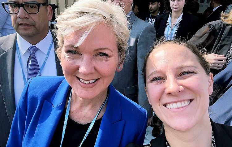 Courtney Schneider meets with Jennifer Granholm
