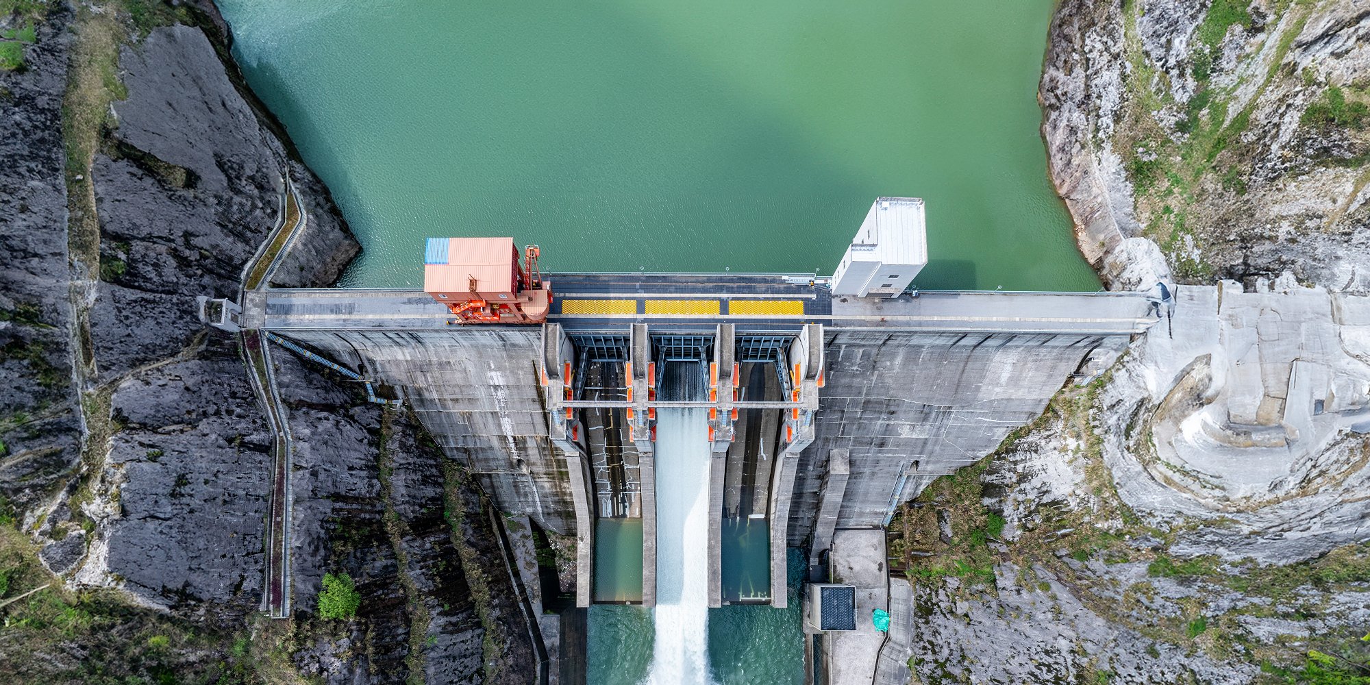 Aerial photo of hydropower station in China | iStock