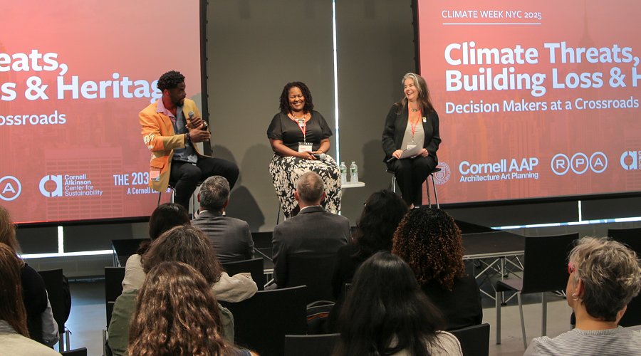 At a Built Environment event led by Billie Faircloth (Cornell AAP), local community leaders, policymakers, and design experts came together to address the real impacts that climate change is having on our housing and infrastructure. (Photo provided)