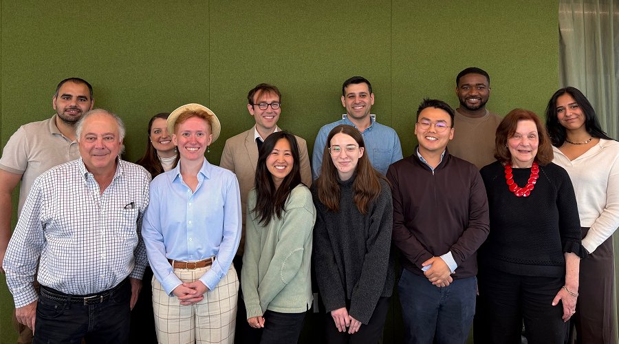 2025-26 Semlitz Fellows with Stephen Semlitz