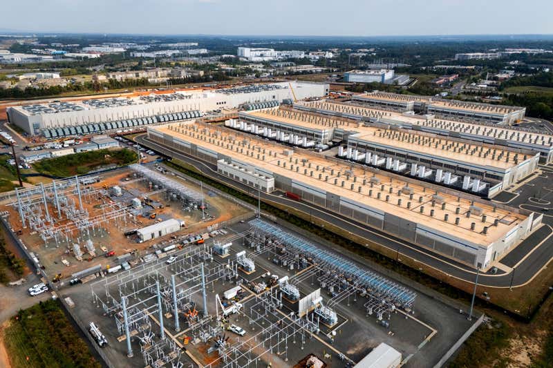 A data center in Ashburn, VA