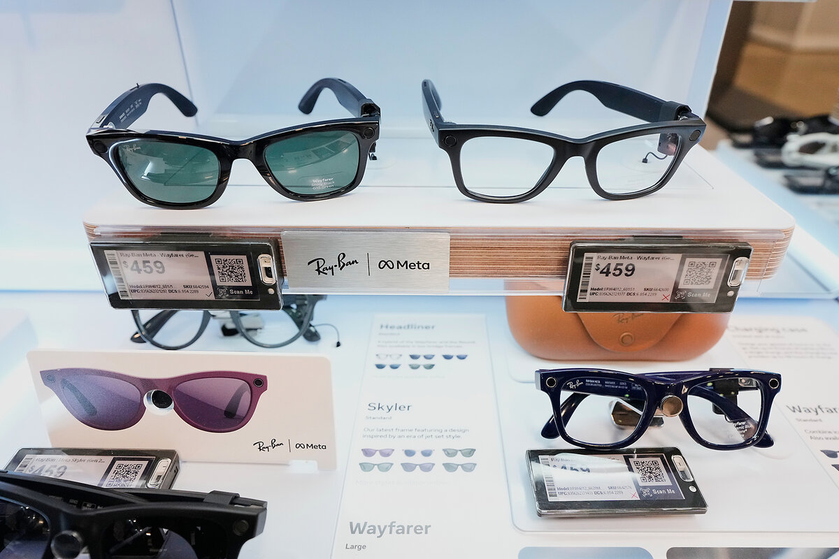 Meta's newest Ray-Ban smart glasses (Tony Gutierrez/AP)