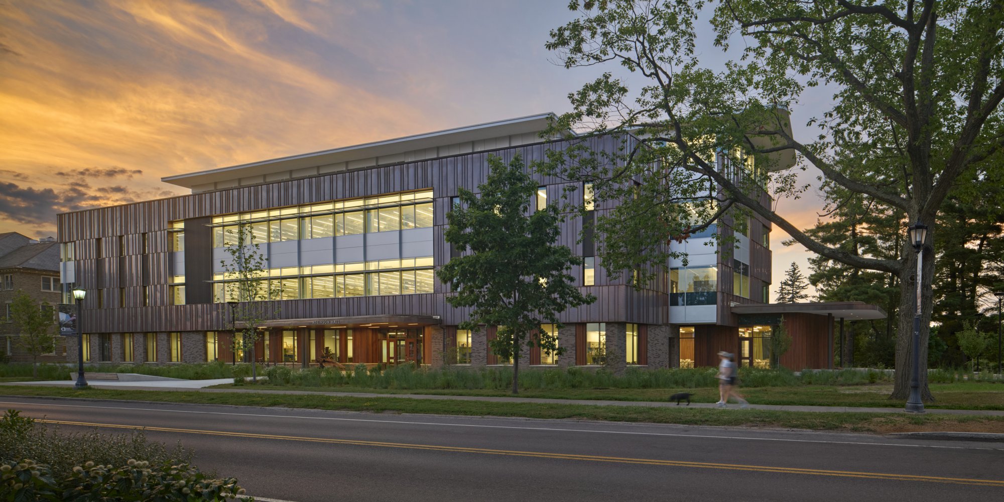 Atkinson Hall at sunset